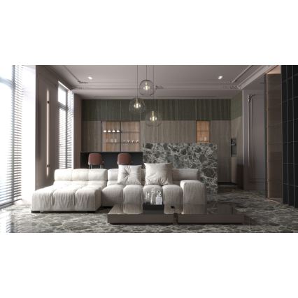 Lámpara colgante BELL 3xG9/12W/230V negro/dorado