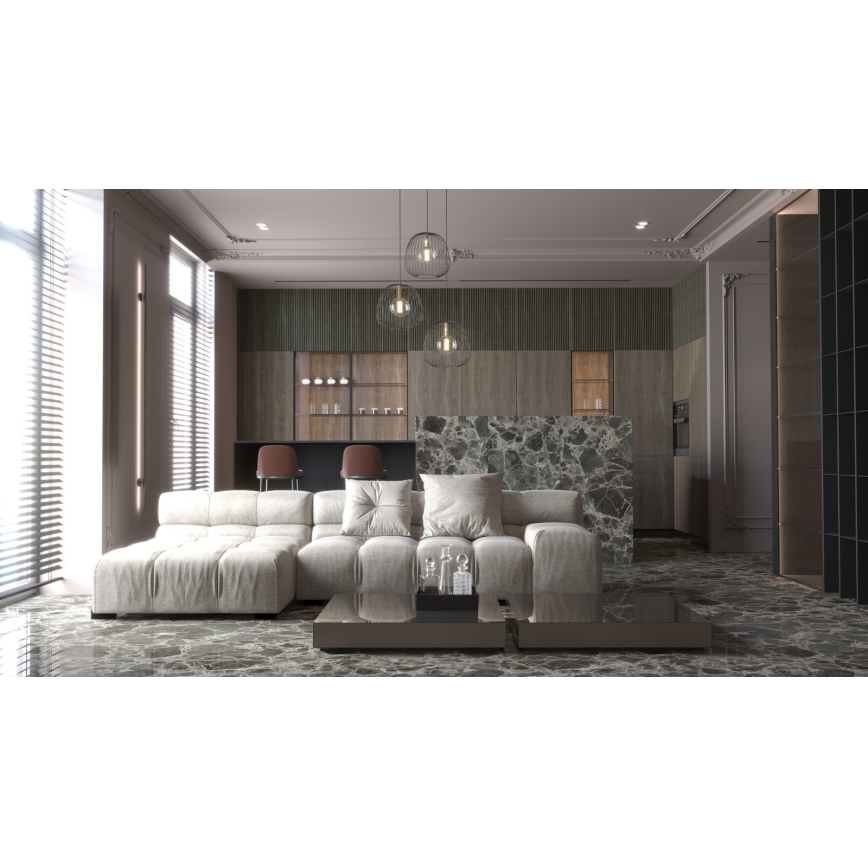 Lámpara colgante BELL 3xG9/12W/230V negro/dorado