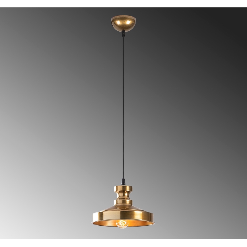Lámpara colgante BERCESTE 1xE27/40W/230V dorado