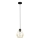 Lámpara colgante BERGEN 1xE27/60W/230V negro/dorado
