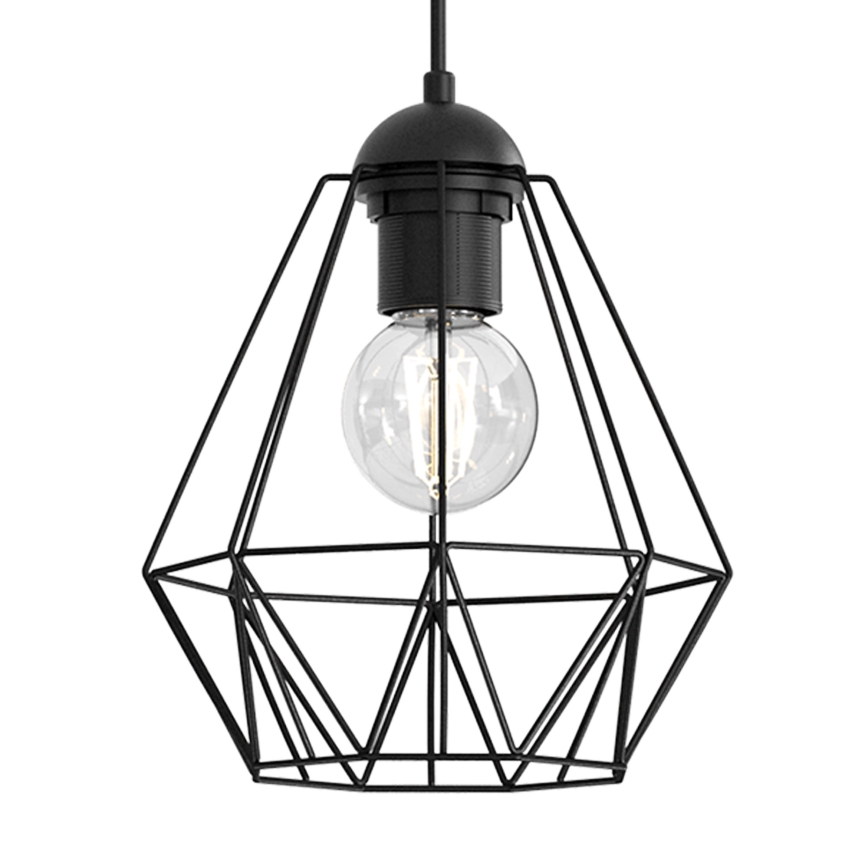 Lámpara colgante BERGEN 5xE27/60W/230V negro