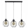 Lámpara colgante BERIS 3xE27/60W/230V roble