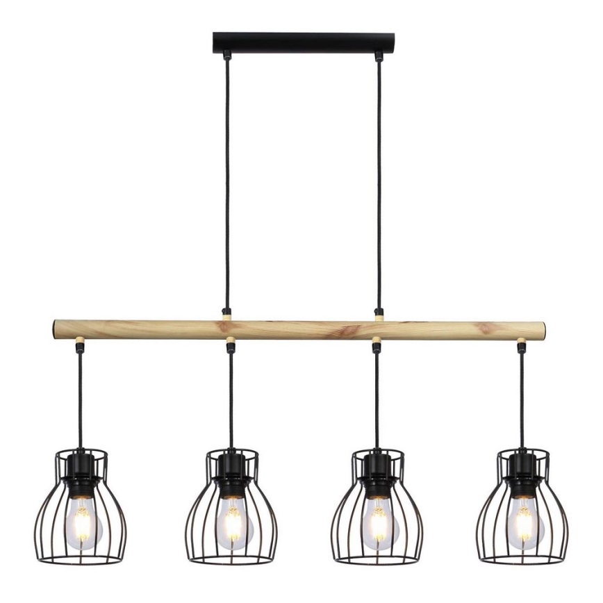Lámpara colgante BERNITA 4xE27/60W/230V