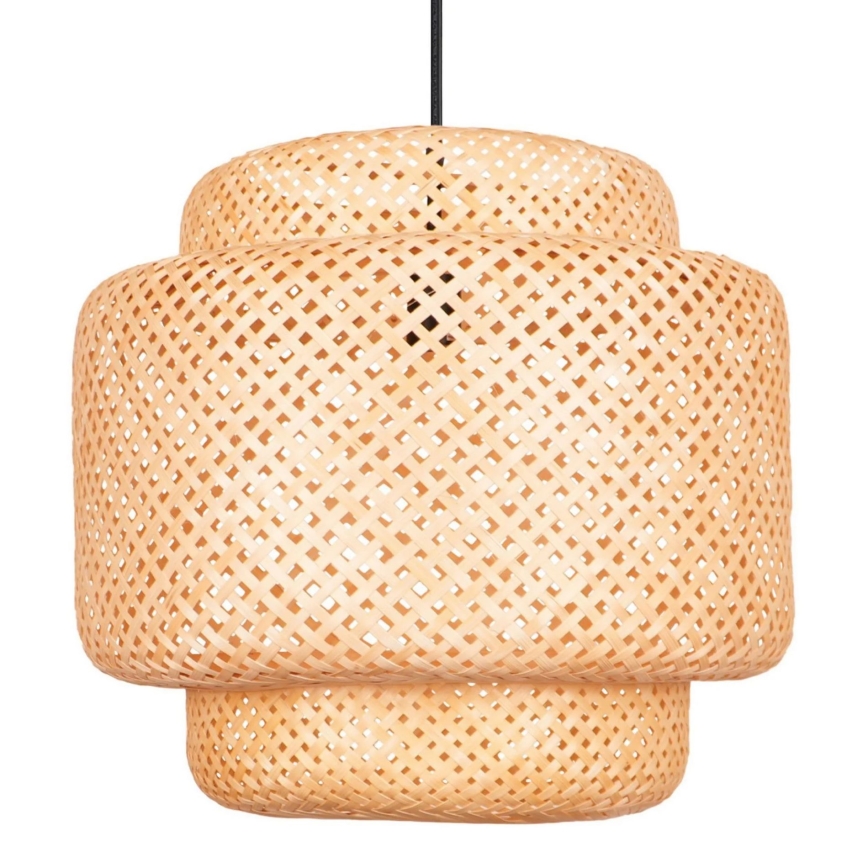 Lámpara colgante BERTA 1xE27/20W/230V diá. 50 cm bambú