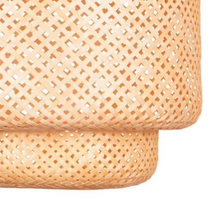 Lámpara colgante BERTA 1xE27/20W/230V diá. 50 cm bambú