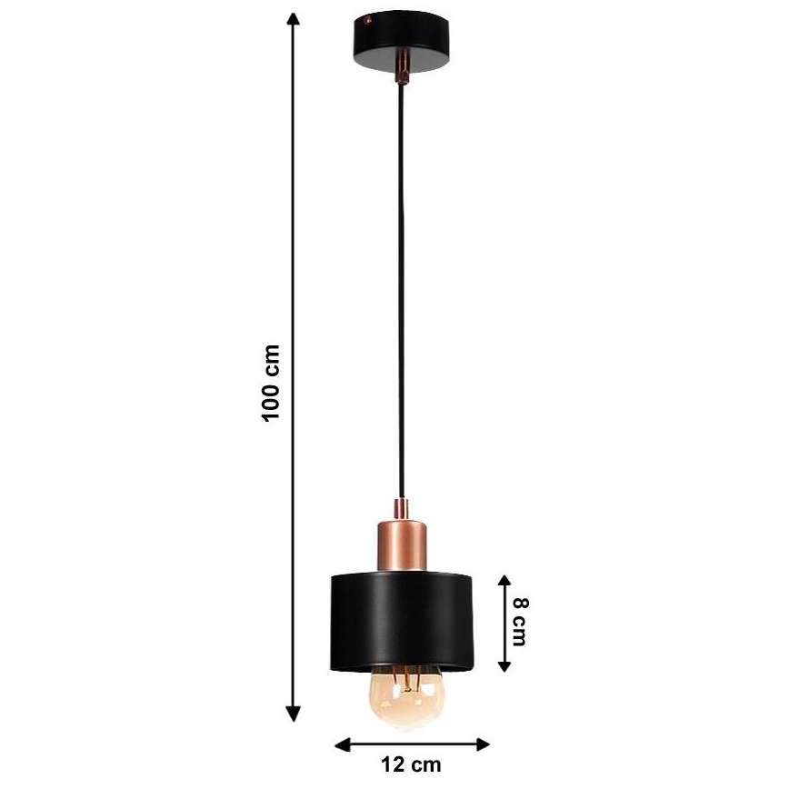 Lámpara colgante BODO 1xE27/60W/230V