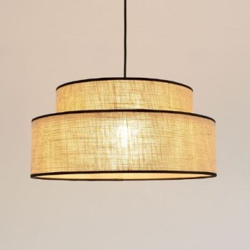 Lámpara colgante BOHO 1xE27/60W/230V beige