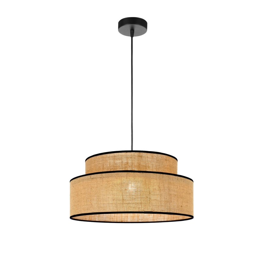 Lámpara colgante BOHO 1xE27/60W/230V beige