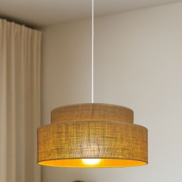 Lámpara colgante BOHO 1xE27/60W/230V beige