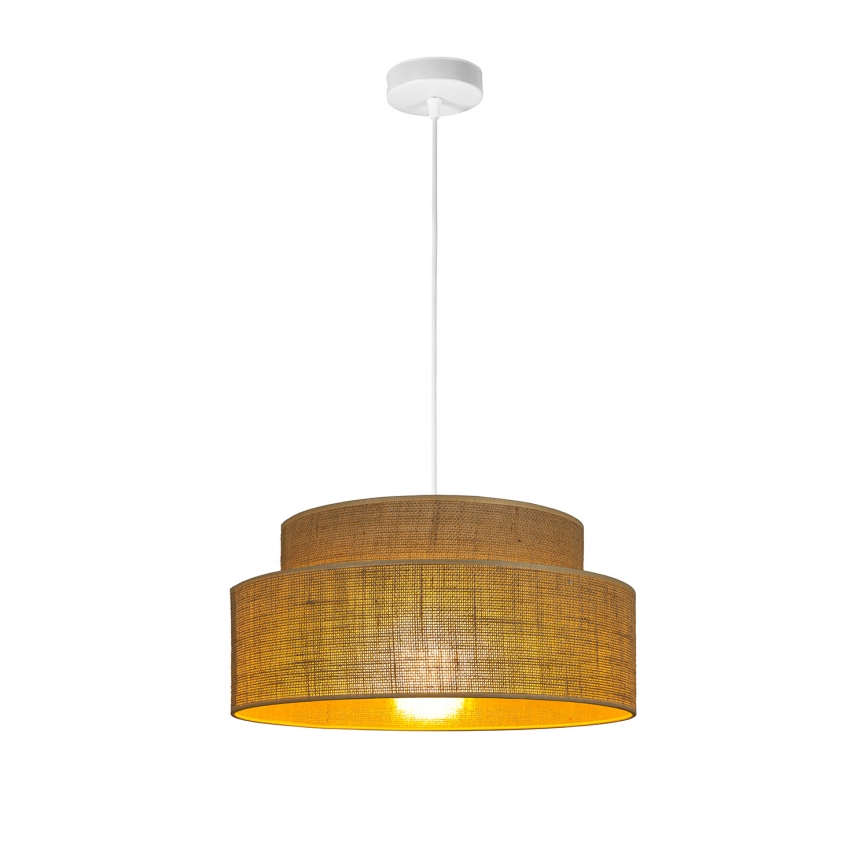 Lámpara colgante BOHO 1xE27/60W/230V beige