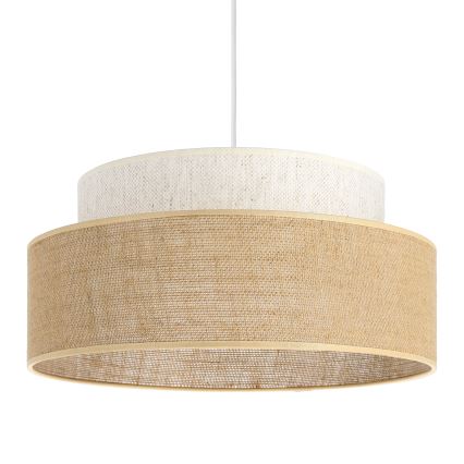 Lámpara colgante BOHO 1xE27/60W/230V color crema/beige