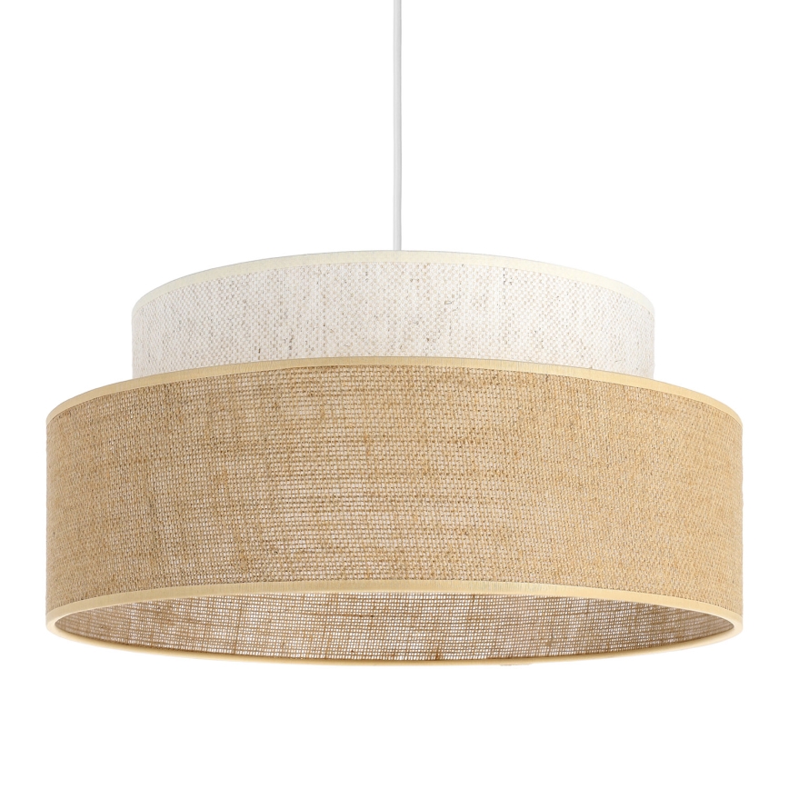 Lámpara colgante BOHO 1xE27/60W/230V color crema/beige