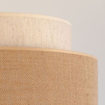 Lámpara colgante BOHO 1xE27/60W/230V color crema/beige