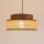 Lámpara colgante BOHO 1xE27/60W/230V marrón/beige