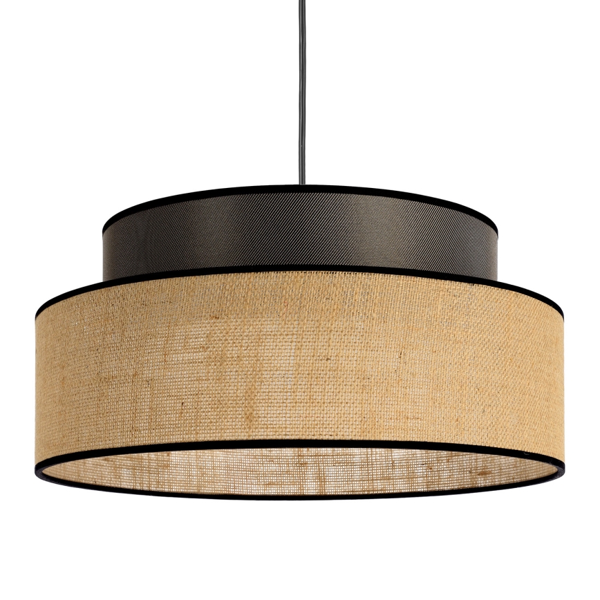 Lámpara colgante BOHO 1xE27/60W/230V marrón/beige