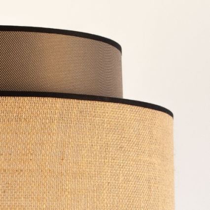Lámpara colgante BOHO 1xE27/60W/230V marrón/beige