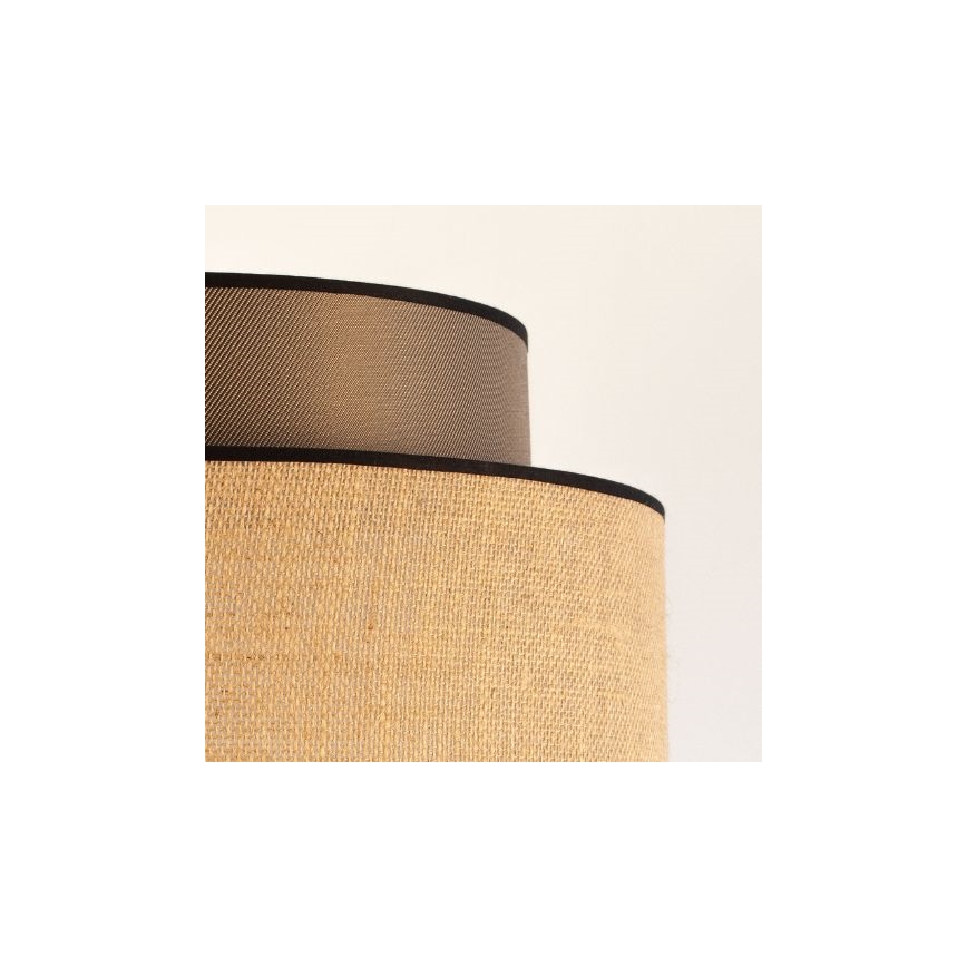 Lámpara colgante BOHO 1xE27/60W/230V marrón/beige