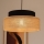 Lámpara colgante BOHO 1xE27/60W/230V negro/beige
