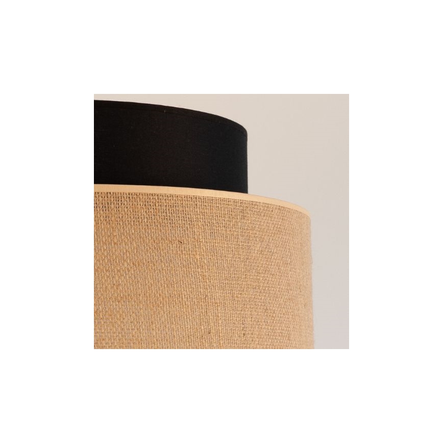 Lámpara colgante BOHO 1xE27/60W/230V negro/beige