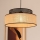Lámpara colgante BOHO 1xE27/60W/230V negro/ratán