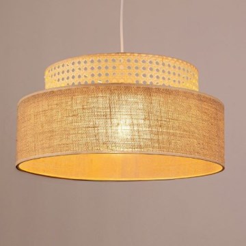 Lámpara colgante BOHO 1xE27/60W/230V ratán