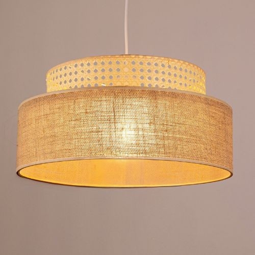 Lámpara colgante BOHO 1xE27/60W/230V ratán