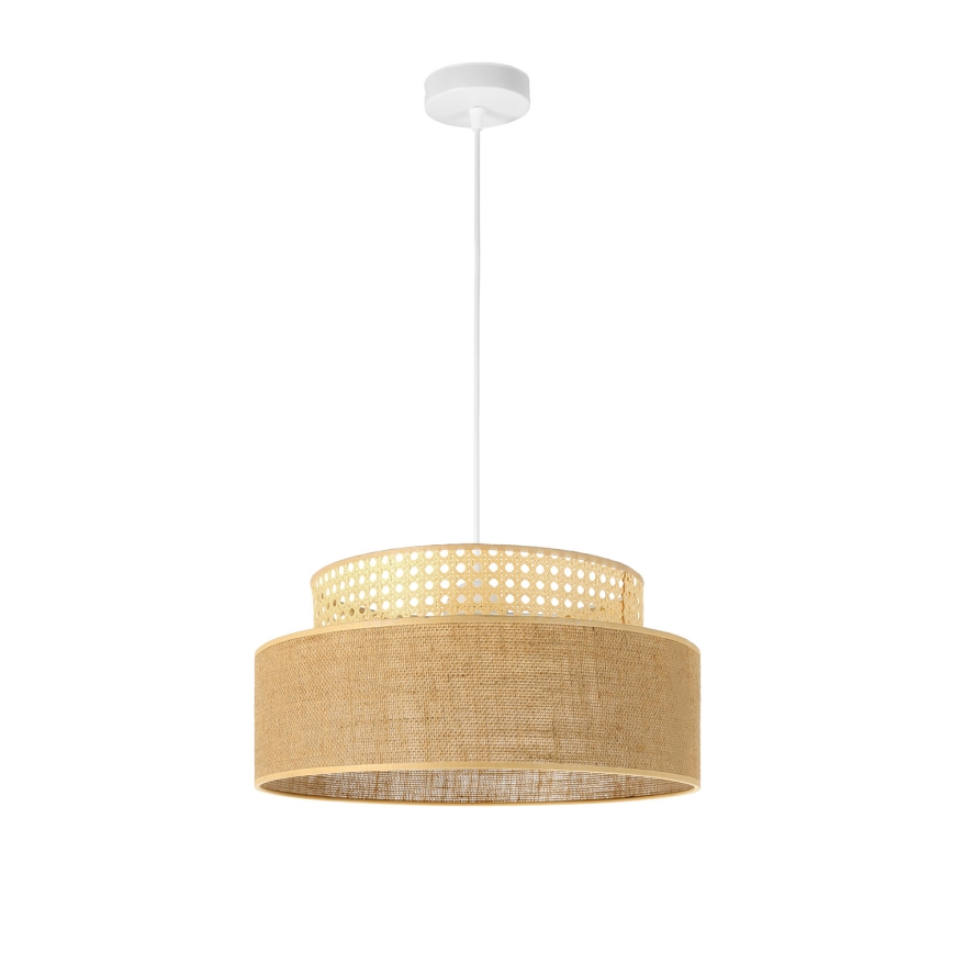 Lámpara colgante BOHO 1xE27/60W/230V ratán