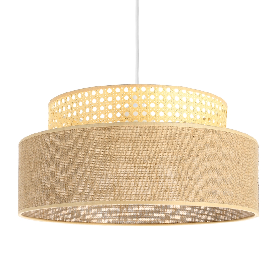 Lámpara colgante BOHO 1xE27/60W/230V ratán