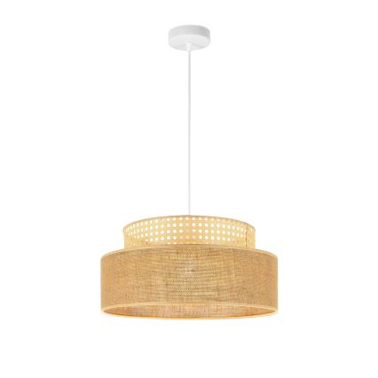 Lámpara colgante BOHO 1xE27/60W/230V ratán