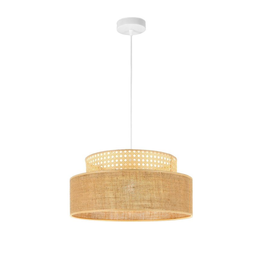 Lámpara colgante BOHO 1xE27/60W/230V ratán