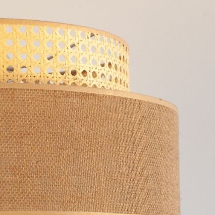 Lámpara colgante BOHO 1xE27/60W/230V ratán