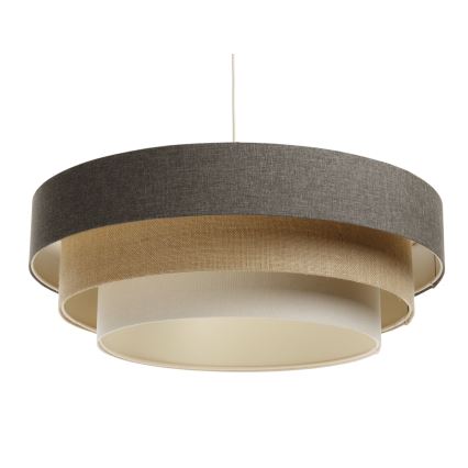 Lámpara colgante BOHO TRINITI 1xE27/60W/230V gris/beige/color crema
