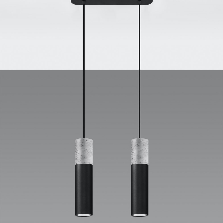 Lámpara colgante BORGIO 2xGU10/40W/230V