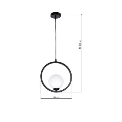 Lámpara colgante BOSTON 1xE14/40W/230V