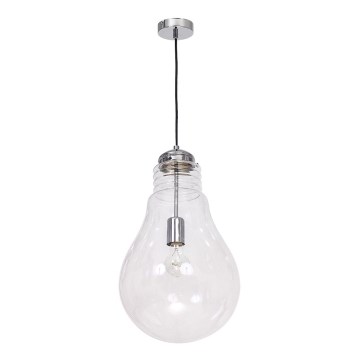 Lámpara colgante BULBO 1xE27/60W cromo brillante