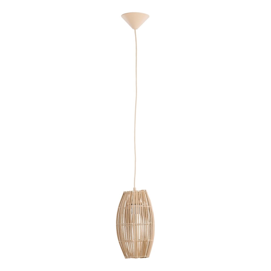 Lámpara colgante BURI 1xE27/15W/230V beige