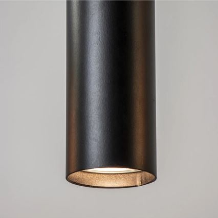 Lámpara colgante CALYPSO 4xGU10/60W/230V + 4xE27/60W negro/dorado