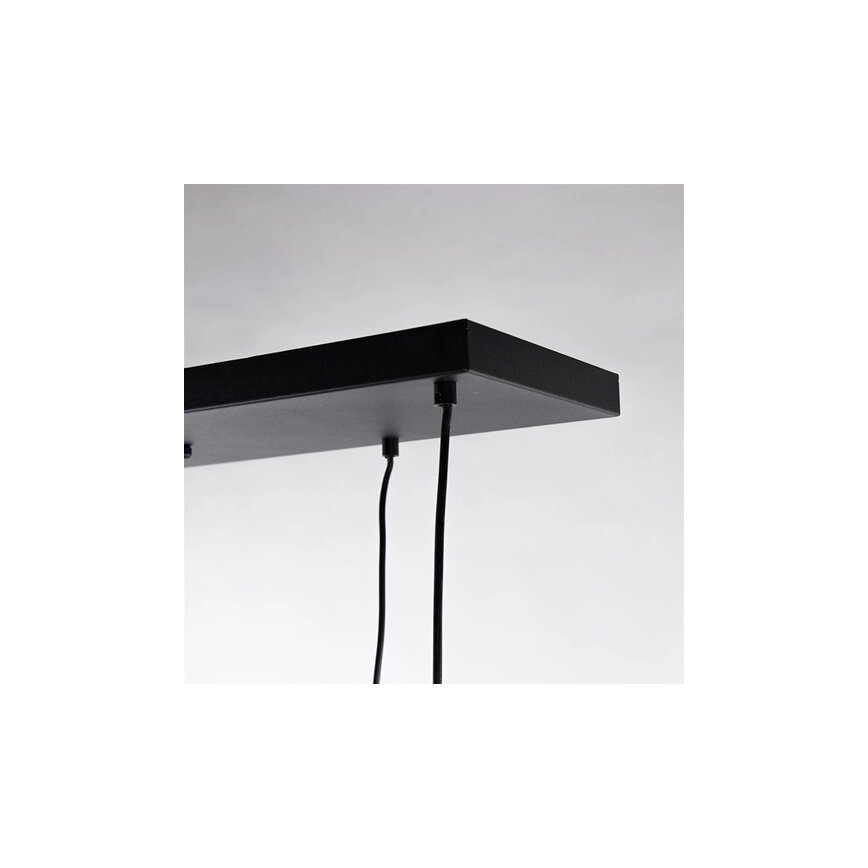 Lámpara colgante CALYPSO 4xGU10/60W/230V + 4xE27/60W negro/dorado