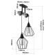 Lámpara colgante CAMEROON 2xE27/60W/230V negro/madera