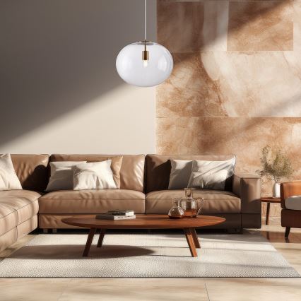 Lámpara colgante CAMPANIA 1xE27/60W/230V dorado