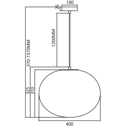 Lámpara colgante CAMPANIA 1xE27/60W/230V dorado