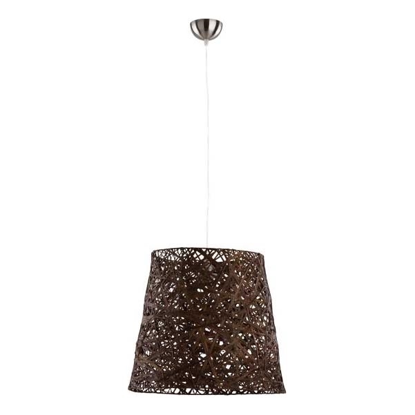 Lámpara colgante CANNUCIA 1xE27/15W/230V marrón
