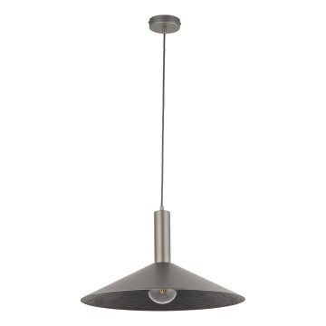 Lámpara colgante CAPRI 1xE27/15W/230V diá. 50 cm antracita/gris