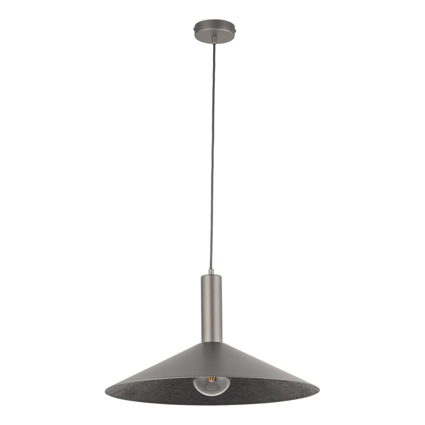 Lámpara colgante CAPRI 1xE27/15W/230V diá. 50 cm antracita/gris