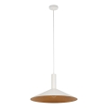 Lámpara colgante CAPRI 1xE27/15W/230V diá. 50 cm blanco/cobre