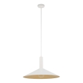 Lámpara colgante CAPRI 1xE27/15W/230V diá. 50 cm blanco/dorado