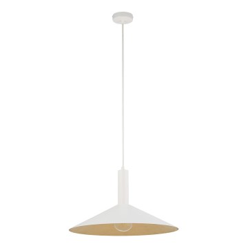 Lámpara colgante CAPRI 1xE27/15W/230V diá. 50 cm blanco/dorado