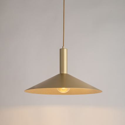 Lámpara colgante CAPRI 1xE27/15W/230V diá. 50 cm dorado
