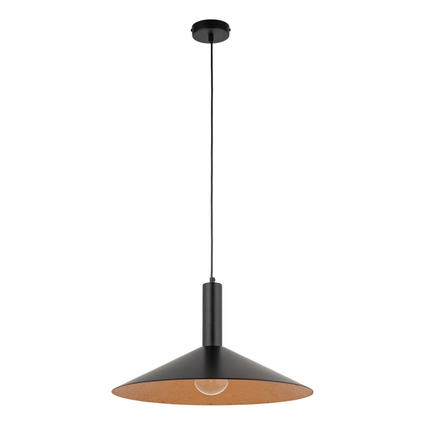 Lámpara colgante CAPRI 1xE27/15W/230V diá. 50 cm negro/cobre