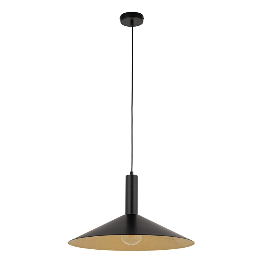 Lámpara colgante CAPRI 1xE27/15W/230V diá. 50 cm negro/dorado